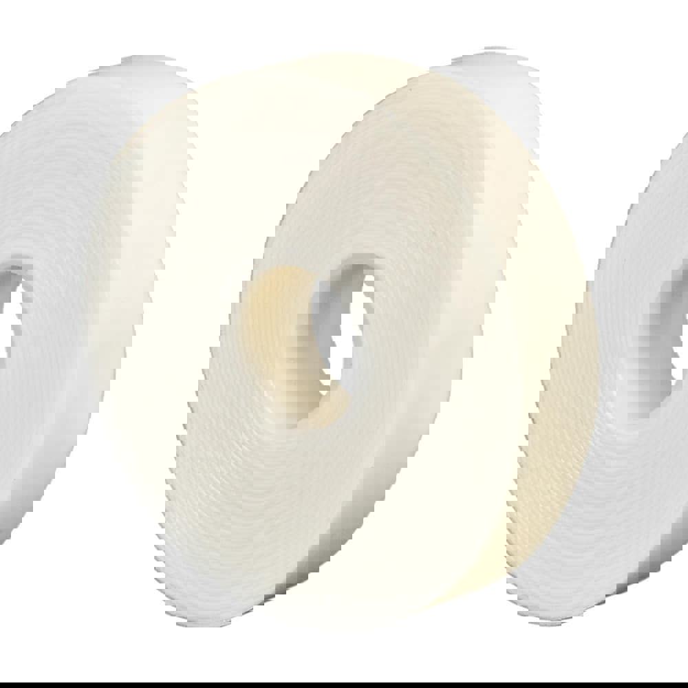 White Double-Sided Foam Tape: 1/2