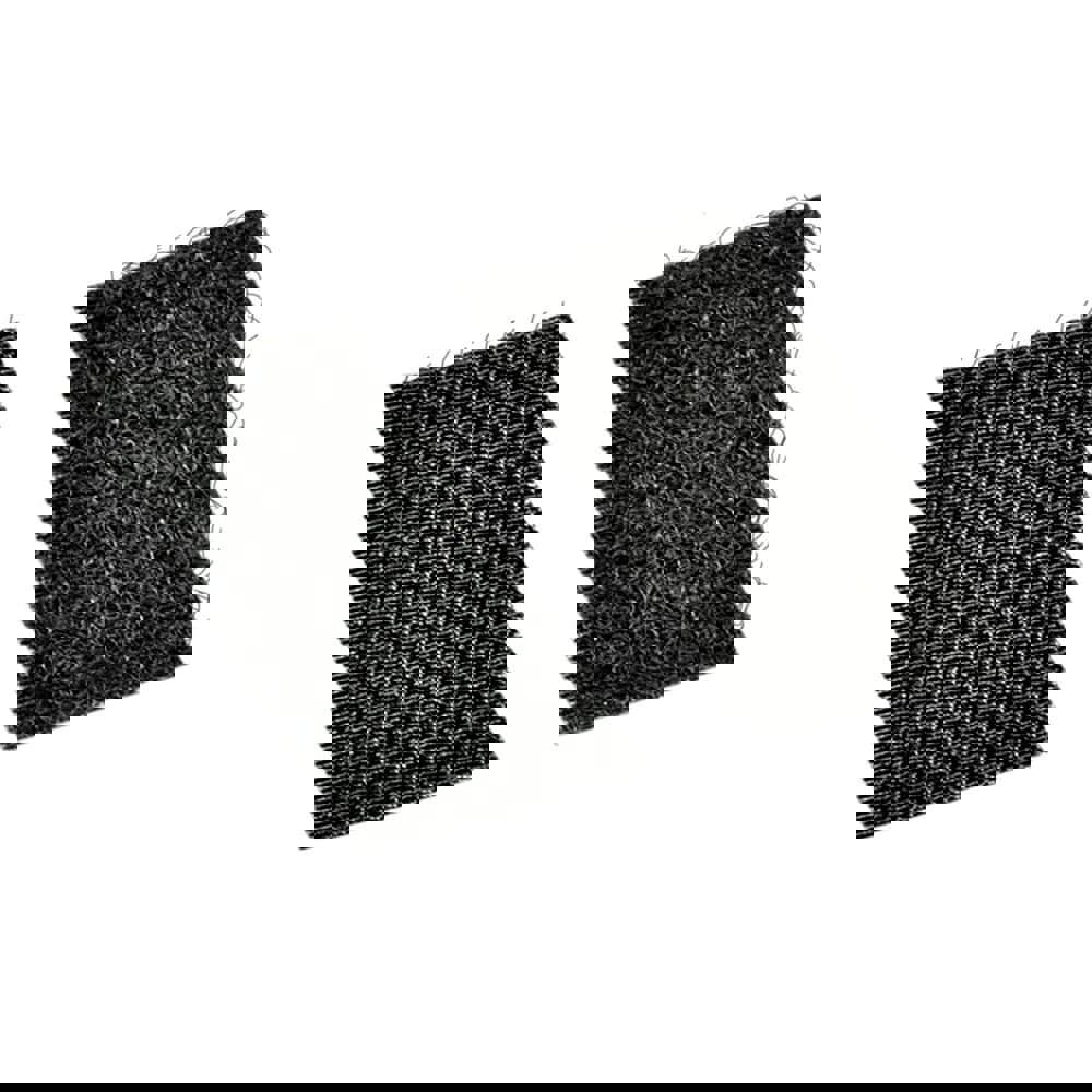 Hook & Loop; Shape: Rectangle ; Tape Width: 1.00in ; Color: Black ; Piece Length (Inch): 3 ; Component Type: Hook & Loop ; Number Of Pieces: 100.000