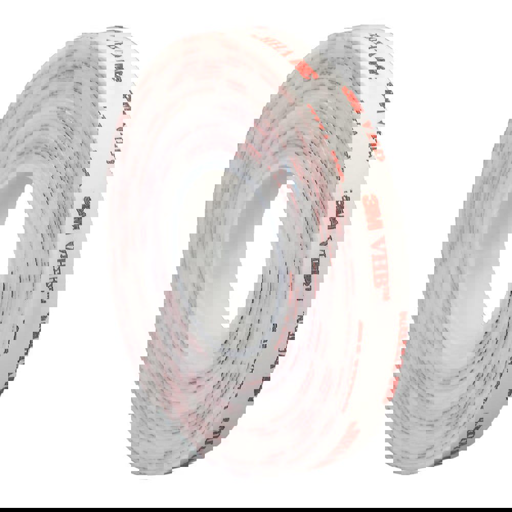 White Double-Sided Foam Tape: 3/8