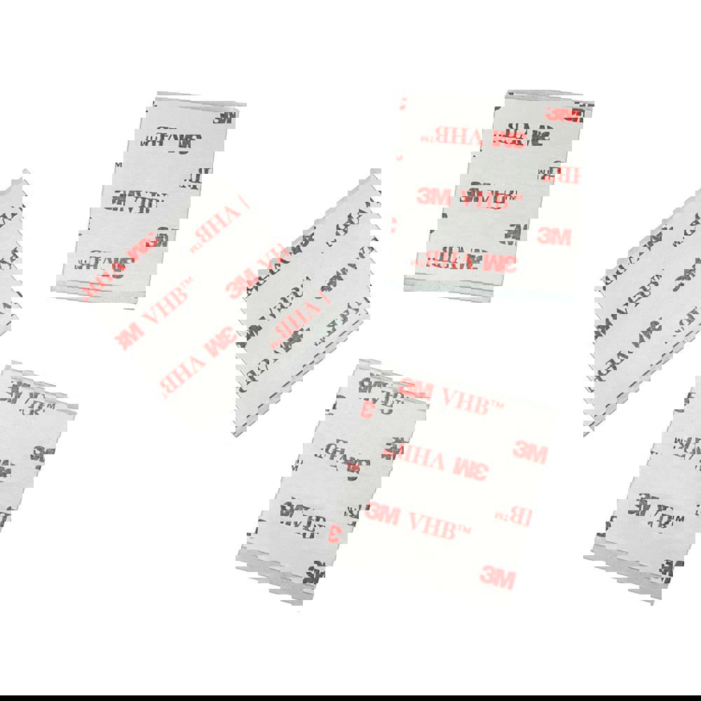 White Double-Sided Foam Tape: 1/2