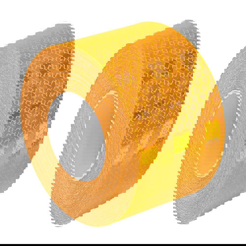 DOT Conspicuity Tape; Color: Yellow ; Tape Material: Reflective Sheeting ; Width (Inch): 2 ; Length (Feet): 30