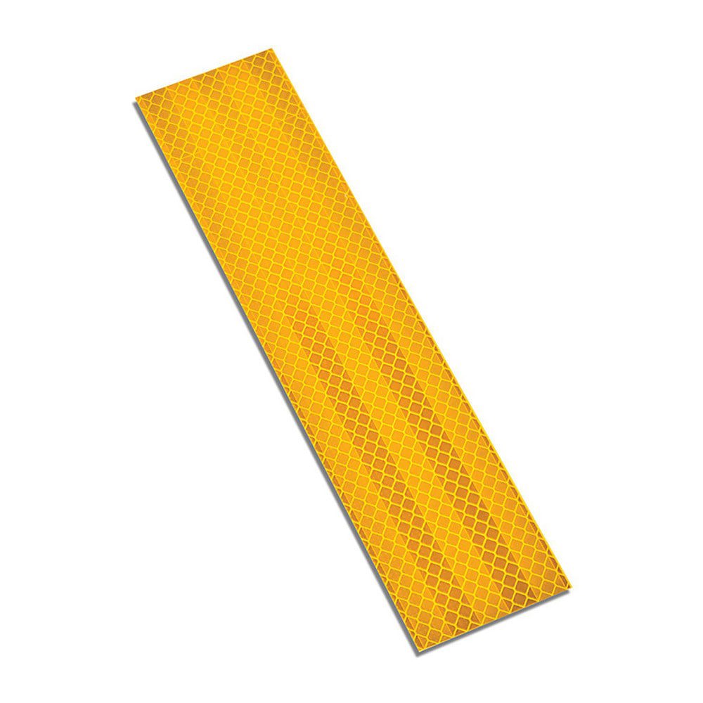 DOT Conspicuity Tape; Color: Yellow ; Tape Material: Reflective Sheeting ; Width (Inch): 2 ; Length (Feet): 0.75 ; Length (Inch): 9 ; UNSPSC Code: 41122703