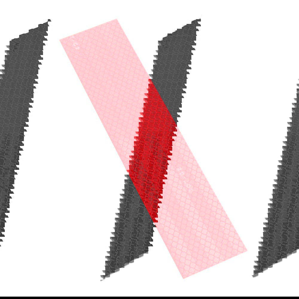 DOT Conspicuity Tape; Color: Red ; Tape Material: Reflective Sheeting ; Width (Inch): 2 ; Length (Feet): .075 ; Length (Inch): 9 ; UNSPSC Code: 41122703