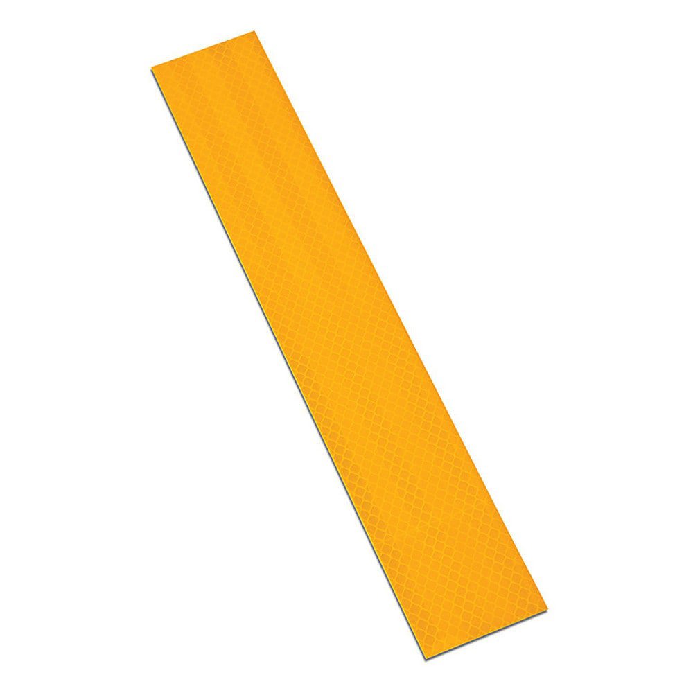 DOT Conspicuity Tape; Color: Fluorescent Yellow ; Tape Material: Reflective Sheeting ; Width (Inch): 2 ; Length (Feet): 1 ; Length (Inch): 12 ; UNSPSC Code: 41122703