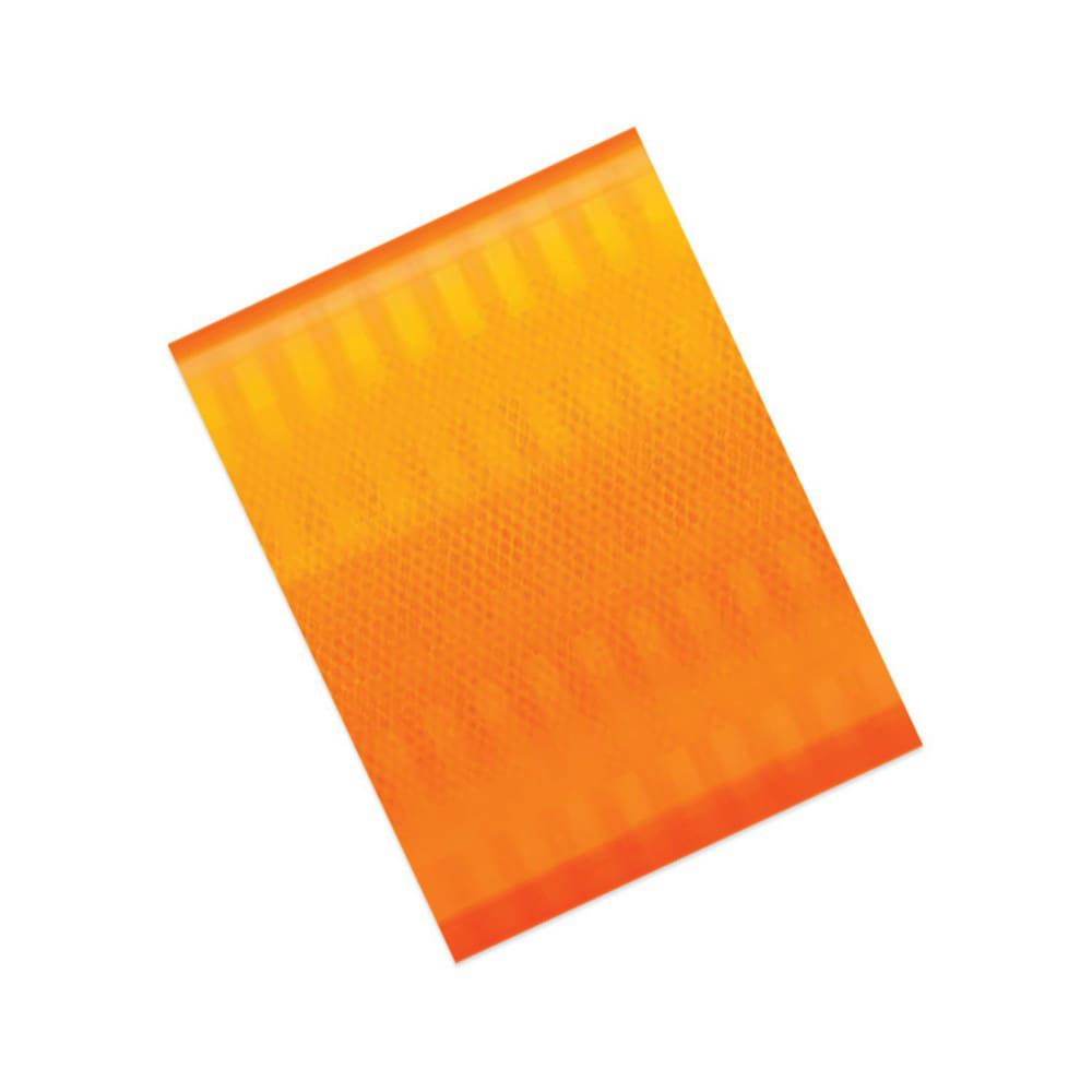 DOT Conspicuity Tape; Color: Fluorescent Orange ; Tape Material: Reflective Sheeting ; Width (Inch): 2 ; Length (Feet): 1 ; Length (Inch): 12 ; UNSPSC Code: 41122703
