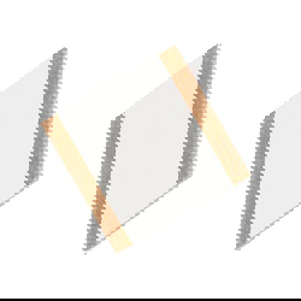 White Double-Sided Polyethylene Foam Tape: 12 mm Wide, 33 m Long, 62.5 mil Thick, Rubber Adhesive