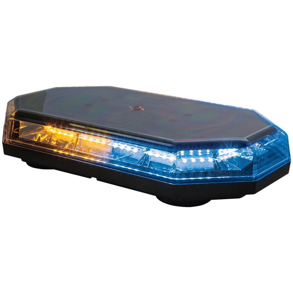 Auxiliary Lights; Light Type: Light Bar ; Amperage Rating: 3.2000 ; Light Technology: LED ; Color: Blue; Amber ; Wattage: 38.000 ; Material: Polycarbonate; Plastic