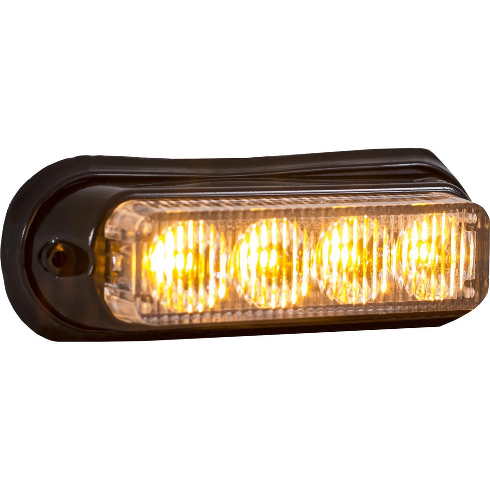 Auxiliary Lights; Light Type: Strobe Light ; Amperage Rating: 0.4000 ; Light Technology: LED ; Color: Amber ; Material: Aluminum ; Voltage: 12-24