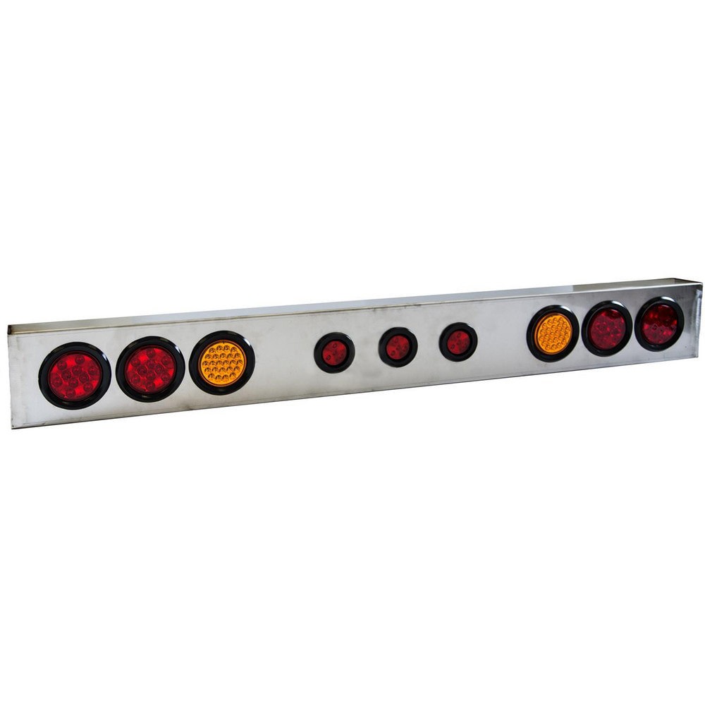 Auxiliary Lights; Light Type: Light Bar ; Amperage Rating: 0.0000 ; Light Technology: LED ; Color: Amber; Red ; Material: Aluminum ; Voltage: 12-24