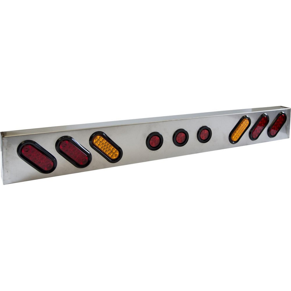 Light Boxes & Bars; Type: Light Bar ; Length (Inch): 66 ; Height (Inch): 8 ; Width (Inch): 3 ; Color: Amber; Red ; Material: 304 Stainless Steel