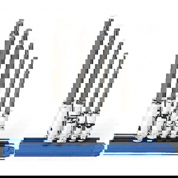 Hex Bit Socket Set: 4 Pc, 6 to 12 mm Hex