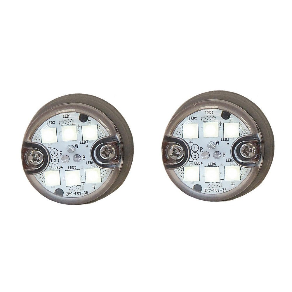 Auxiliary Lights; Light Type: Strobe Light ; Amperage Rating: 1.3000 ; Light Technology: LED ; Color: Clear ; Material: Aluminum ; Voltage: 12-24