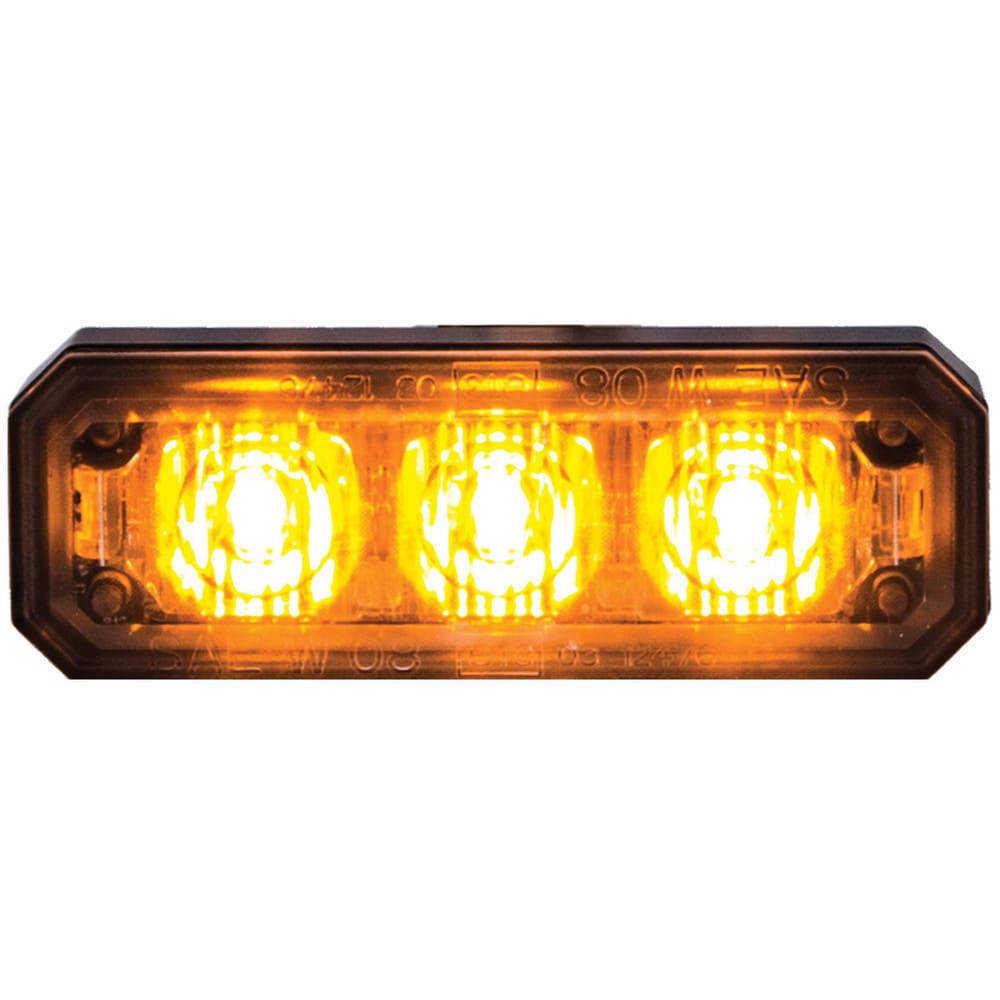 Auxiliary Lights; Light Type: Strobe Light ; Amperage Rating: 0.2200 ; Light Technology: LED ; Color: Amber ; Material: Aluminum ; Voltage: 12-24