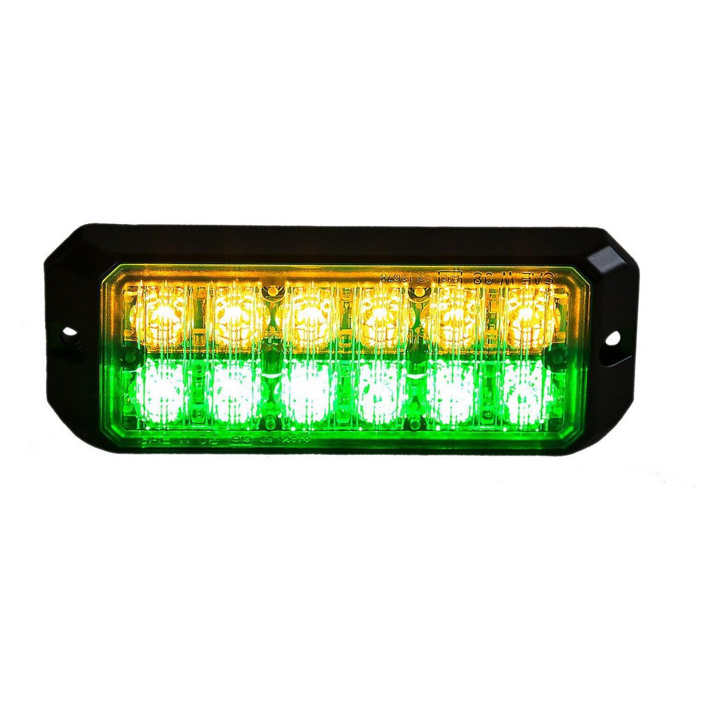 Auxiliary Lights; Light Type: Strobe Light ; Amperage Rating: 2.2000 ; Light Technology: LED ; Color: Amber; Green ; Wattage: 26.000 ; Material: Polycarbonate
