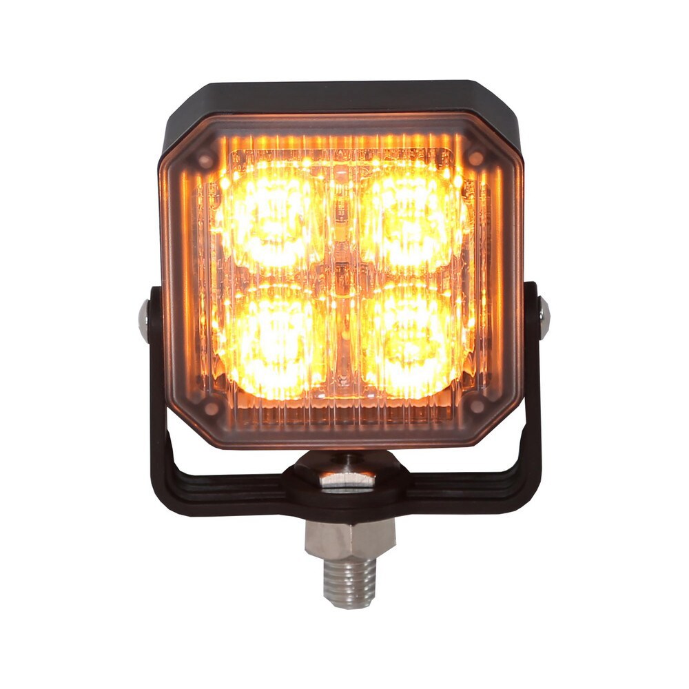 Automotive Emergency Lights; Light Type: LED Strobe Light ; Color: Amber ; Number Of Heads: 1 ; Overall Length: 3.30in ; Overall Width: 1in ; Overall Height: 4.3in