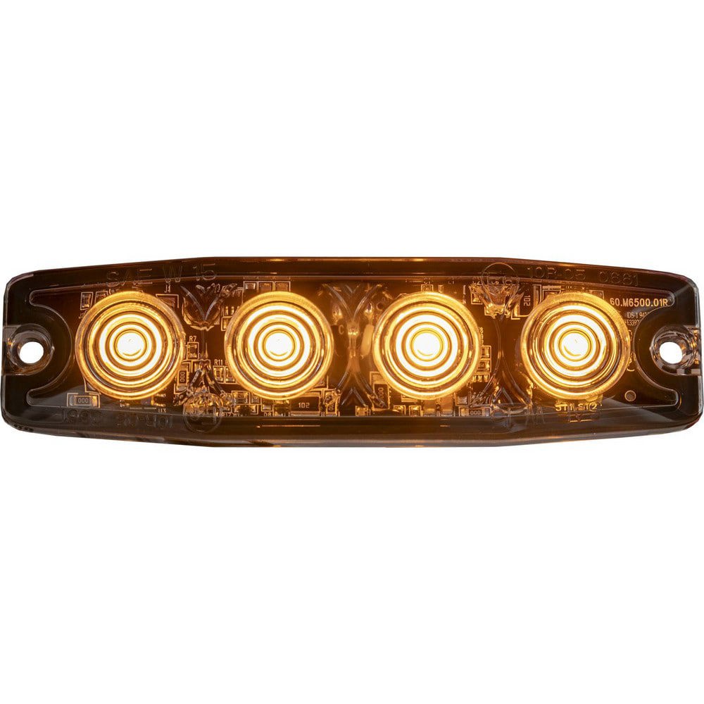 Towing Lights; Type: LED ; Color: Amber ; Length (Inch): 4.5 ; Width (Inch): 4.38 ; Voltage: 12-24V ; Material: Aluminum; Polycarbonate