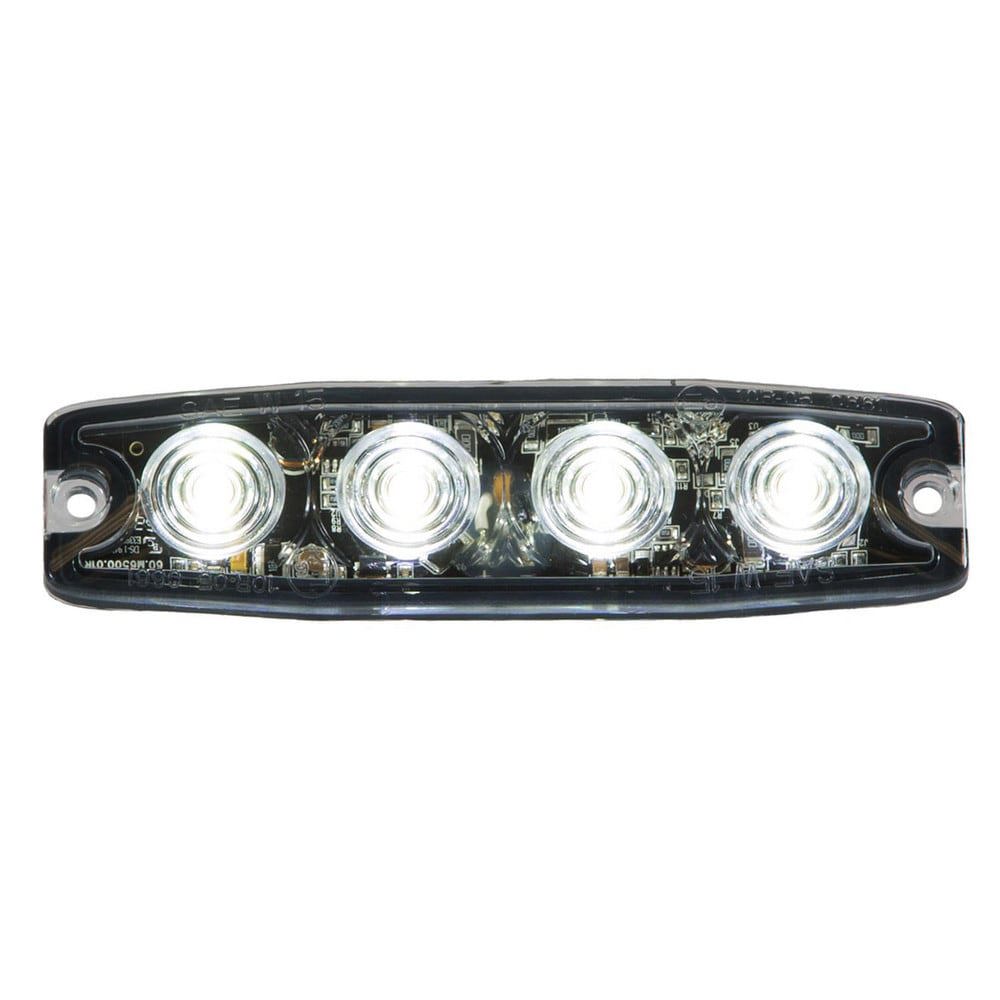 Auxiliary Lights; Light Type: Strobe Light ; Amperage Rating: 0.6500 ; Light Technology: LED ; Color: Clear ; Material: Aluminum ; Voltage: 12-24