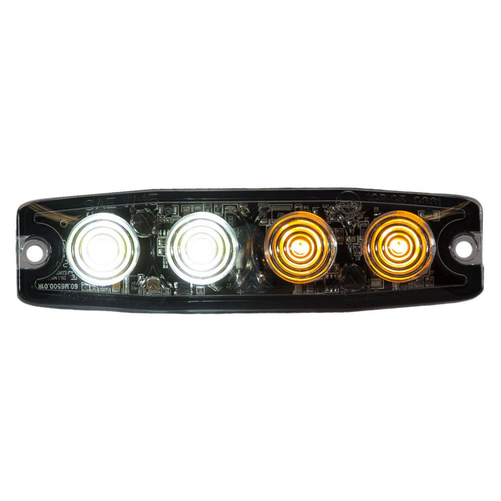 Towing Lights; Type: LED ; Color: Amber; Clear ; Length (Inch): 4-1/2 ; Width (Inch): 1-3/16 ; Voltage: 12-24V ; Material: Aluminum