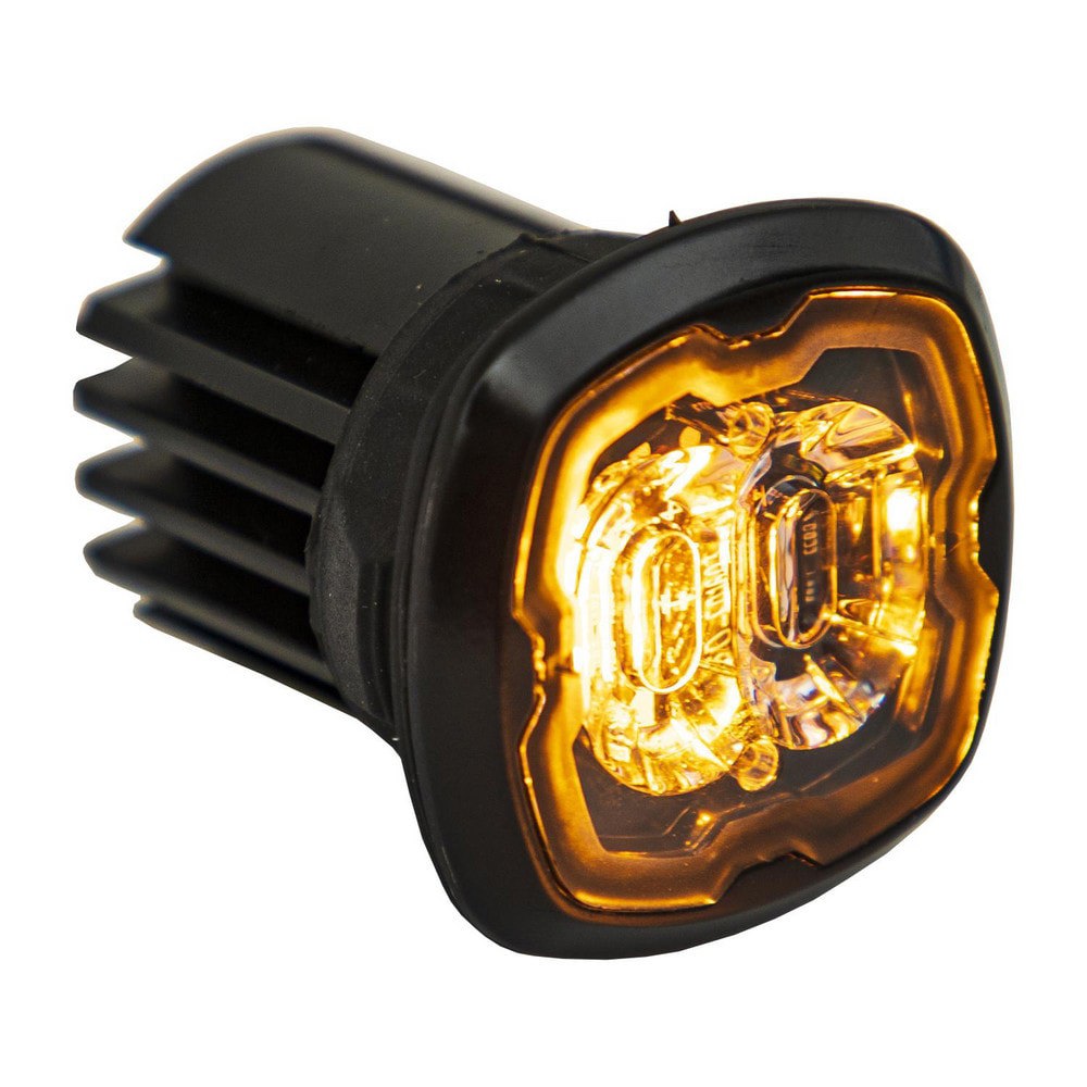 Auxiliary Lights; Light Type: Strobe Light ; Amperage Rating: 1.6200 ; Light Technology: LED ; Color: Amber; Clear ; Material: Aluminum ; Voltage: 12-24