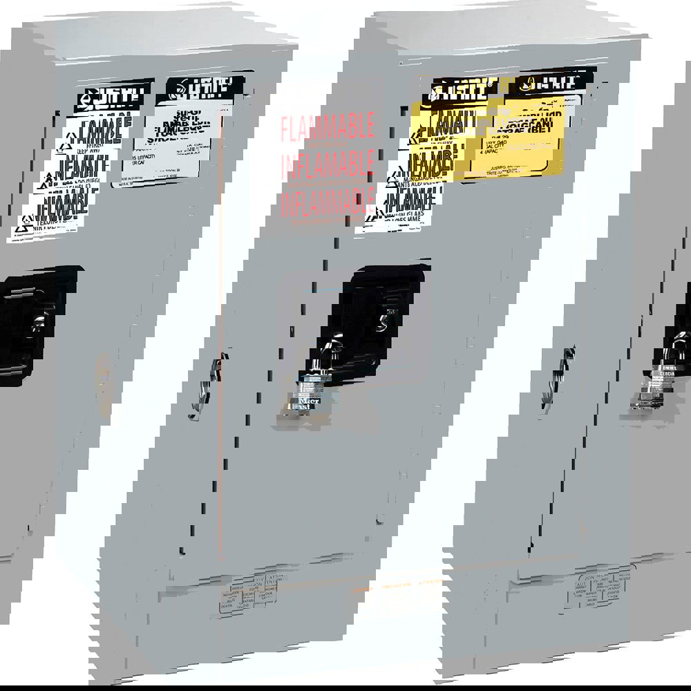 Space Saver Cabinet: Manual Closing, 1 Shelf, Gray