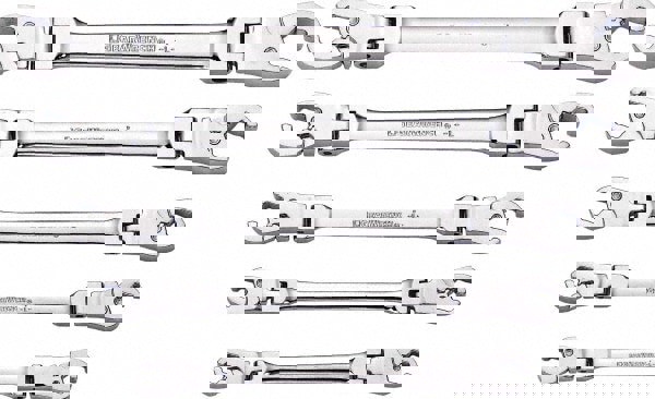 Flare Nut Wrench Set: 5 Pc, 1/2 x 9/16