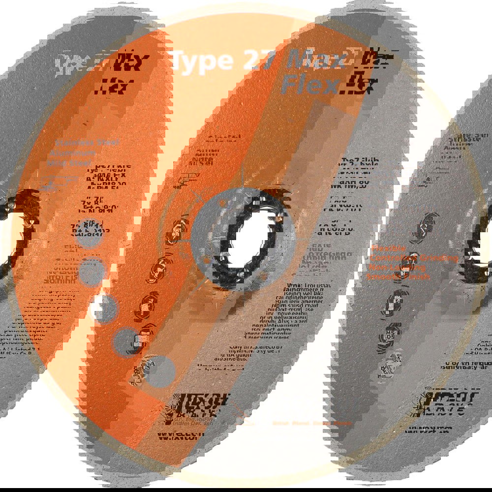 Deburring Wheels; Wheel Diameter (Inch): 7 ; Face Width (Inch): 3/16 ; Center Hole Size (Inch): 1/8 ; Abrasive Material: Aluminum Oxide ; Grade: Very Coarse ; Wheel Type: Type 27