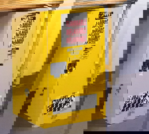 Space Saver Cabinet: Self-Closing, 1 Shelf, Yellow