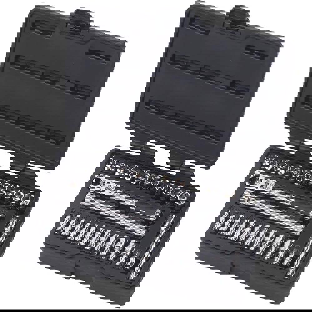 Pass Through Standard Socket Set: 27 Pc, 1/4