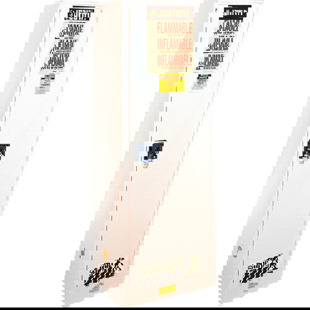 Space Saver Cabinet: Self-Closing, 3 Shelves, White