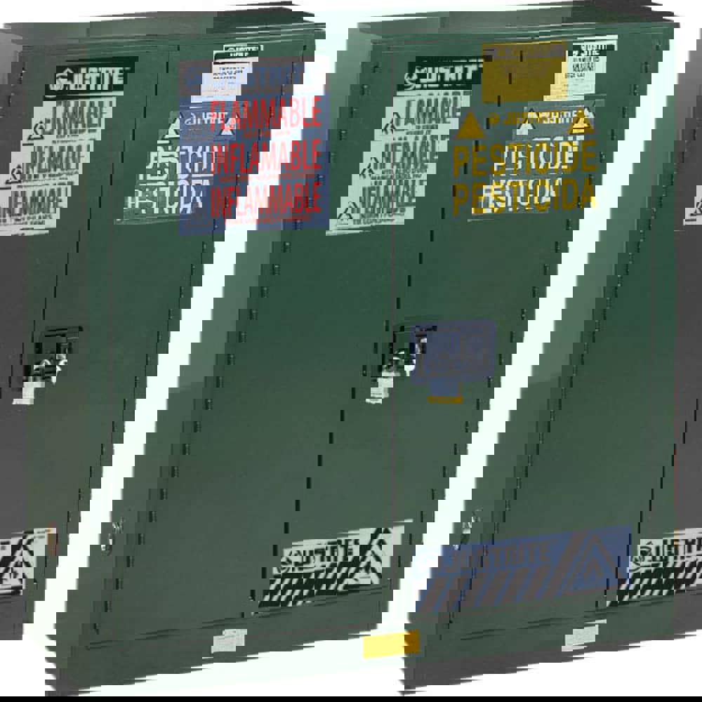 Standard Cabinet: Manual Closing, 1 Shelf, Green