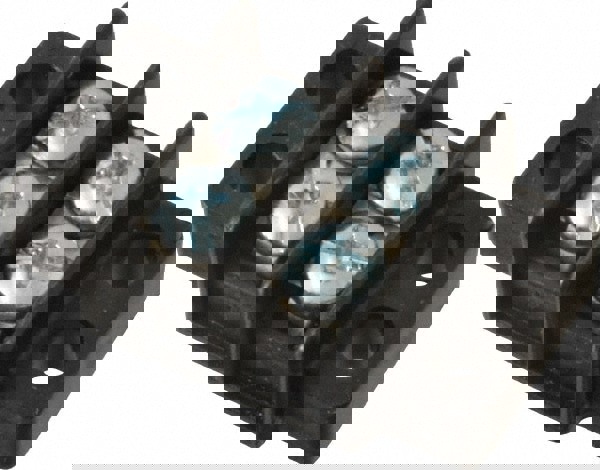 2 Poles, 300 Volt, 30 Amp, -40 to 266&deg;F, Polyester Thermoplastic, Polyester Thermoplastic Multipole Terminal Block