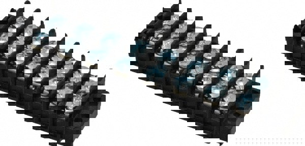 8 Poles, 300 Volt, 30 Amp, -40 to 266&deg;F, Polyester Thermoplastic, Polyester Thermoplastic Multipole Terminal Block