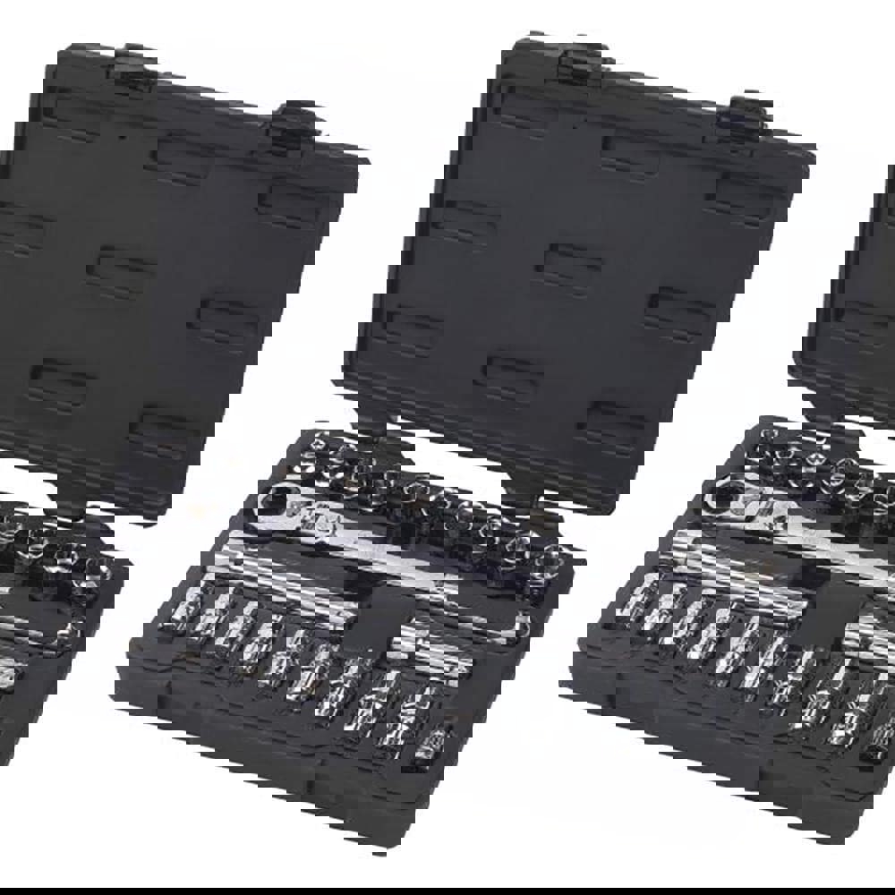 Pass Through Standard Socket Set: 23 Pc, 3/8