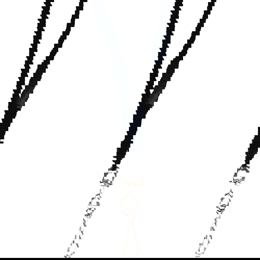 Lanyards; Material: Woven ; Color: Black ; Length (Inch): 36 ; Type: Breakaway Lanyard with Sviwel Hook