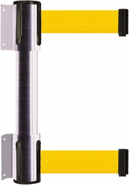 Pedestrian Barrier Dual Line: Metal, Silver, Wall Mount, Use with 898 Wall Receiver
