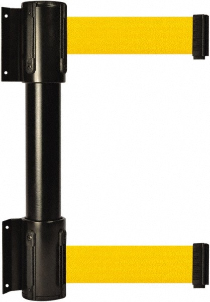 Pedestrian Barrier Dual Line: Metal, Black, Wall Mount, Use with 898 Wall Receiver