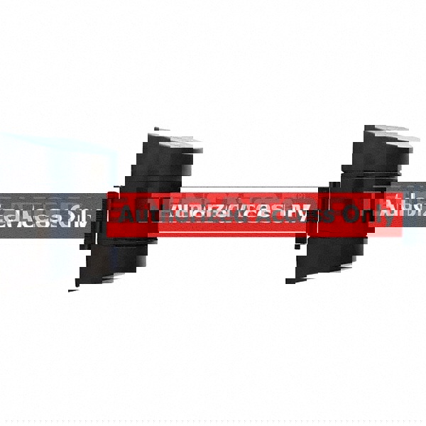 Pedestrian Barrier Wall Unit: Plastic, Black, Wall Mount