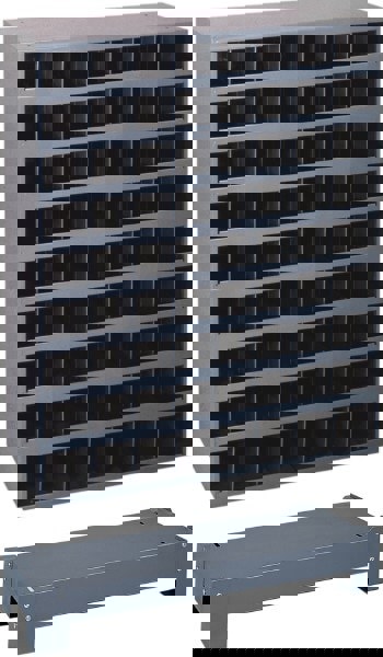 40 Bin Bin Shelving Unit with Openings and Base