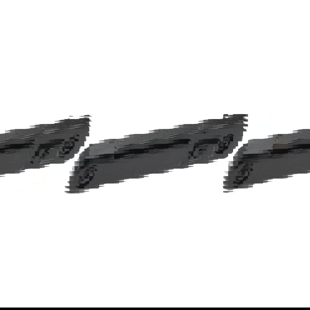 Pedestrian Barrier Wall Receiver & Wall Receptacle: Steel, Black, Use with Tensabarrier