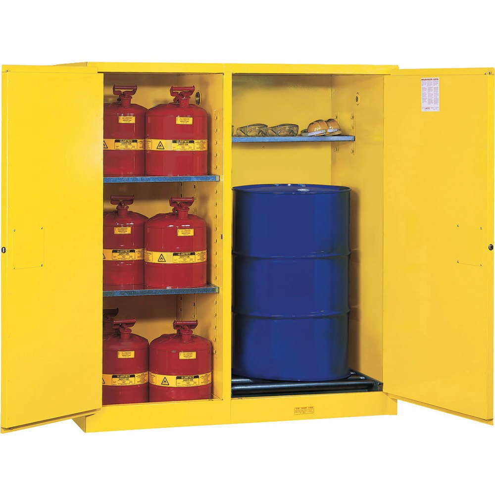 Drum Cabinets; Storage Direction: Vertical ; Door Type: Manual Closing ; Material: Steel ; Shelves Adjustable: Yes ; Overall Height: 65in ; Overall Width: 34in