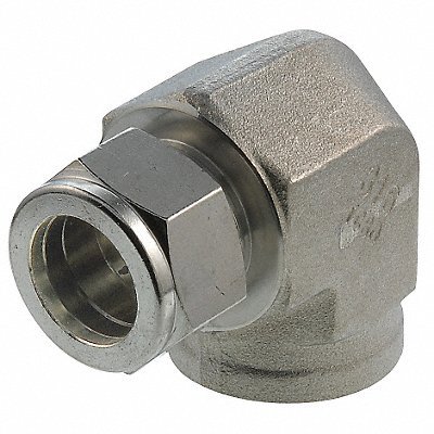 Compression Tube Female Elbow: 1/2-14