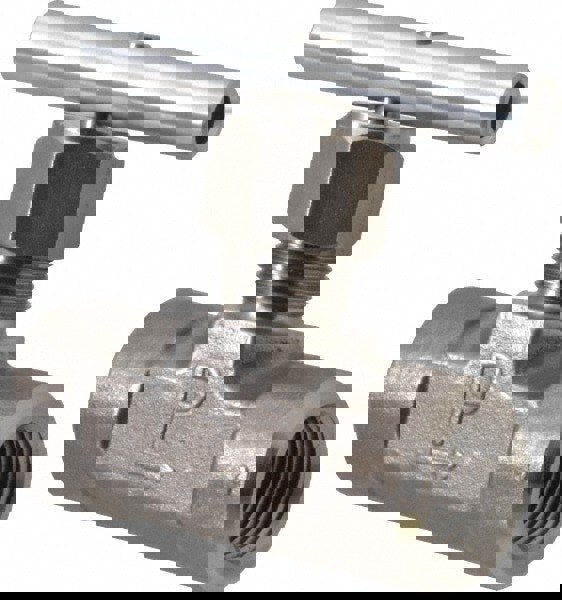 Needle Valve: Round Handle, Straight, 1/2