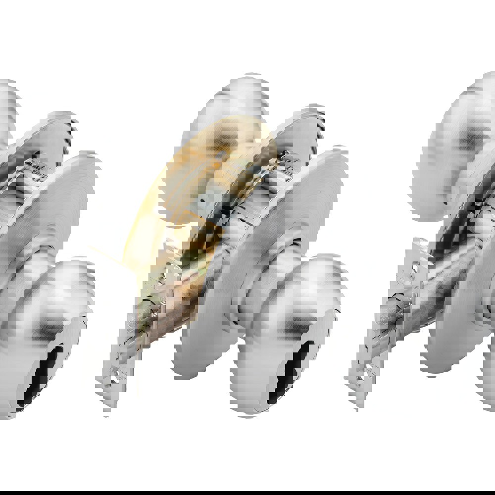 Knob Locksets; Type: Entrance ; Key Type: Keyed Different ; Material: Metal ; Finish/Coating: Satin Chrome ; Compatible Door Thickness: 1-3/4