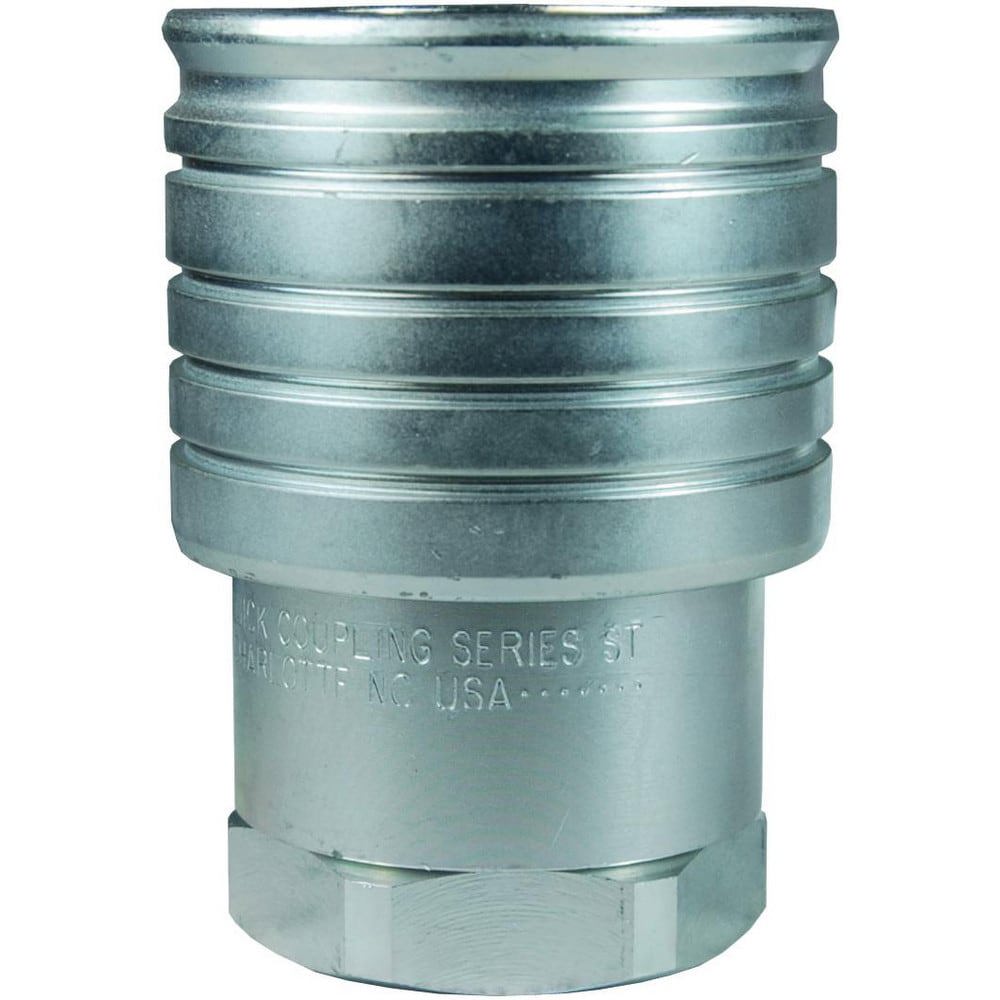Hydraulic Hose Fittings & Couplings; Type: ST-Series Heavy Duty Flushface Female Threaded Coupler ; Fitting Type: Coupler ; Hose Inside Diameter (Decimal Inch): 1.0000 ; Hose Size: 1 ; Material: Steel ; Thread Type: NPTF
