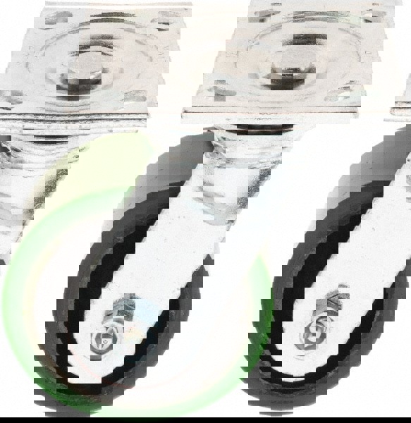 Swivel Top Plate Caster: Mold on Polyurethane, 4