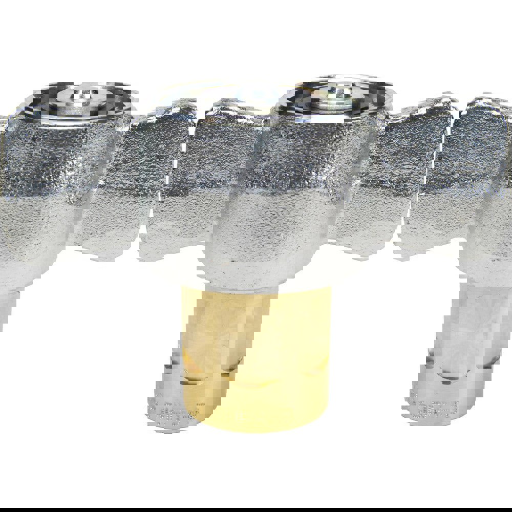 Hydraulic Hose Fittings & Couplings; Type: W-Series Wingstyle Female Threaded Coupler ; Fitting Type: Coupler ; Hose Inside Diameter (Decimal Inch): 1.0000 ; Hose Size: 1 ; Material: Brass ; Thread Type: NPTF