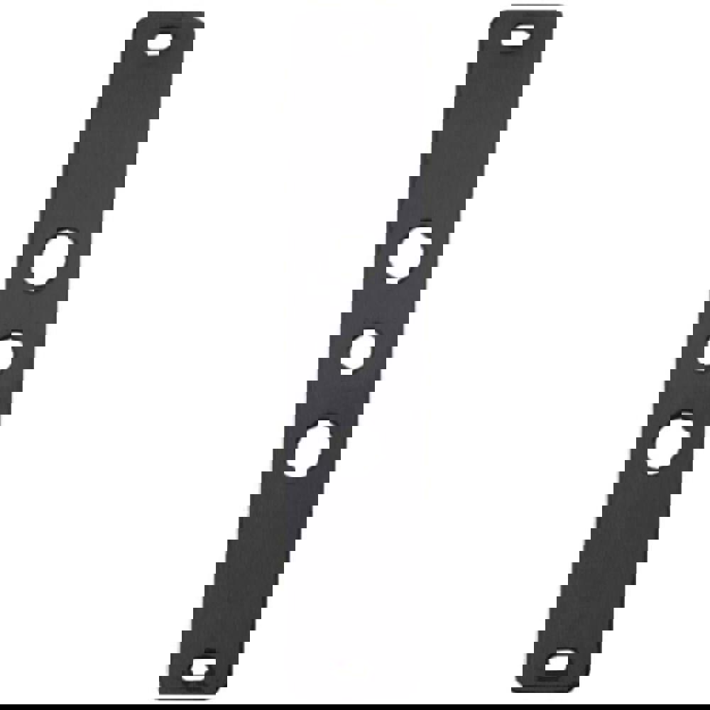 Filler Plates; Type: Spacer Bracket ; Length (Inch): 9 ; Width (Inch): 1-3/4 ; Diameter (Inch, Fraction): 1/8 ; Material: Aluminum ; Finish Coating: Black Suede