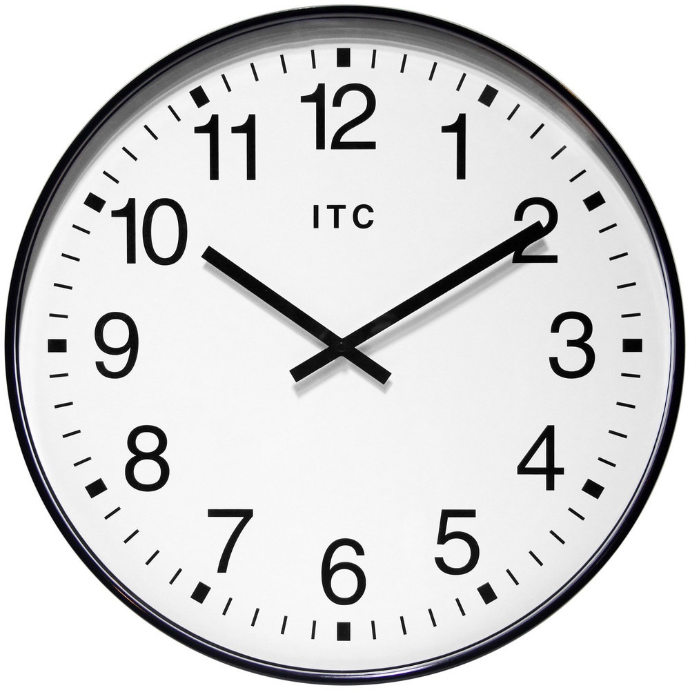 17 Inch Diameter, White Face, Dial Wall Clock