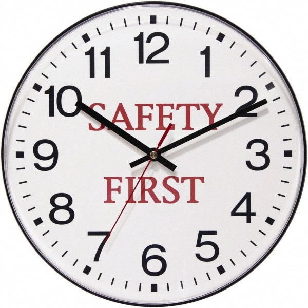 11-1/2 Inch Diameter, White Face, Dial Wall Clock