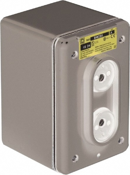 Push-Button Control Station: Momentary, 2NO/2NC, Blank